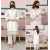 Embroidered Round Neckline with V-cut Jacquard Long Sleeves 2-Piece Dress Embroidered Round Neckline with V-cut Jacquard Long Sleeves 2-Piece Dress