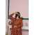 Boat Neckline Paper Cotton Fabric Long Sleeves Stylish Jalabiya Dress Boat Neckline Paper Cotton Fabric Long Sleeves Stylish Jalabiya Dress