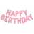 Baby Pink 13 Pcs Happy Birthday Foil Balloons Set