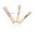 3 Pcs Keep Smiling Wooden Stencil Brushes for Art