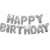 Silver 13 Pcs Happy Birthday Foil Balloons Set - 16 inch