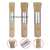 3 Pcs Keep Smiling Wooden Stencil Brushes for Art