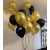 Pack of 50 - Balloons Set (Large) Golden and BlackPack of 50 - Balloons Set (Large) Golden and Black