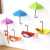 3 Pcs Set Multicolor Umbrella Wall Hook Key holder