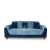 Five Seater Turkish Design Gray & Blue Velvet Modern Design Sofa Set