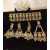 4 in 1 Beautiful Design Golden Jhomer, Tikka & Earing set for Women