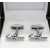 Beautiful Design Silver Men's Cufflinks Metal Body - 1 Pair