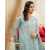 Anika 3 PCS Lawn Shalwar/Kameez & Dupatta Arctic Blue Unstitched Suit For Women