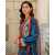 Aelia 3 PCS Lawn Shalwar/Kameez & Dupatta Blue Unstitched Suit For Women