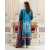 Aelia 3 PCS Lawn Shalwar/Kameez & Dupatta Blue Unstitched Suit For Women