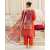 Naya 3 PCS Lawn Shalwar/Kameez & Dupatta Orange Unstitched Suit For Women