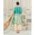 Saiba 3 PCS Lawn Shalwar/Kameez & Dupatta Teal Blue Unstitched Suit For Women