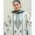 Kamari 3 PCS Lawn Shalwar/Kameez & Dupatta White Unstitched Suit For Women