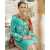 Saiba 3 PCS Lawn Shalwar/Kameez & Dupatta Teal Blue Unstitched Suit For Women