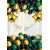 Green And Golden Happy Birthday Theme Balloons Set