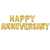 White And Golden Happy Anniversary Decorations Foil Balloon Set