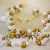 Lovely White And Golden Happy Birthday Theme Balloons Set