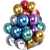 50 Pcs Multi Color Metallic Party Balloons Pack