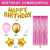 Happy Birthday Decorations Letter Foil Balloons Set