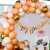 Amazing Orange & White Happy Birthday Theme Balloons Set