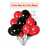 Red & Black Theme Happy Birthday Party Decoration Balloons Set