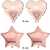 Happy Birthday Rose Gold Theme Balloons Set