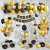 Happy Birthday Golden & Black Complete Theme Balloons Set