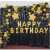Happy Birthday Black & Golden Theme Balloons PacK