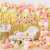 Happy Birthday Pink & Golden Theme Decoration Balloons Set