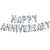 Silver And Golden Happy Anniversary Home Decor Theme Balloons Set