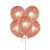 Rose Gold Balloons Home Decoration Set