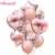 Gorgeous Rose Gold Theme Happy Birthday Foil Balloons Set