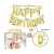 Happy Birthday Decorations Letter Foil Balloons Set