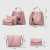 VINTAGE 3 IN 1 PIECE PINK HAND BAG
