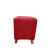 Solace Wooden Square Ottoman (Red)