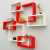 Deco Painted Intersecting Wooden Wall Shelves (Set Of 2)