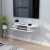 Rounded Floating Tv Shelf Entertainment Center Wall Mounted Media Console
