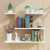 Set Of 4 Flat Delightful Wall Mounted Book Shelf