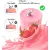 Electric Mini USB Blender Portable Juicer Cup with Handle, 350mL - (PINK)