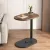 TWS Small Oval Sofa Side Table C Shaped End Table