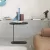 TWS Small Oval Sofa Side Table C Shaped End Table