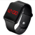 Smart Square Digital Silicon Sports Watch - Black