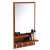 Dressing Table with Shelf Mirror and Hanging Hook