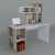 Study desk desk with book shelves For home & office - White