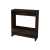 Wooden side table with storage for living room - Dark Brown