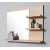 Bathroom Mirror with Shelves - Light Brown