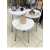 Set Of 3 Nesting Tables With Glossy White Top