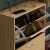 12 Pairs Flip Down Shoes Storage Organizing Cabinet - Light Brown