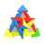 3x3 Pyramid Cube Sticker Less Puzzle Toy