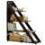 Triangle shape Brown decorative shelves Rack For Home & Office
